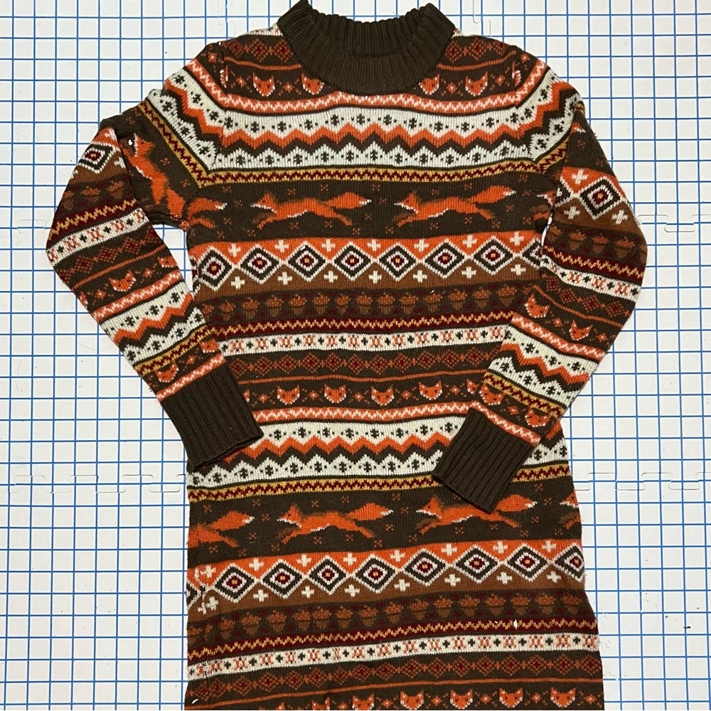 sold! 🦊 kiel james patrick fantastic (mr.) fox sweater dress